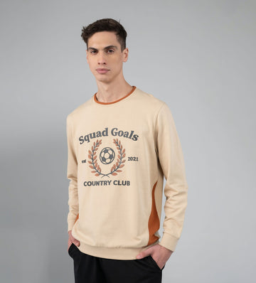Sweatshirts Printed Sweatshirts Oat Milk Graphic Men's T-shirt