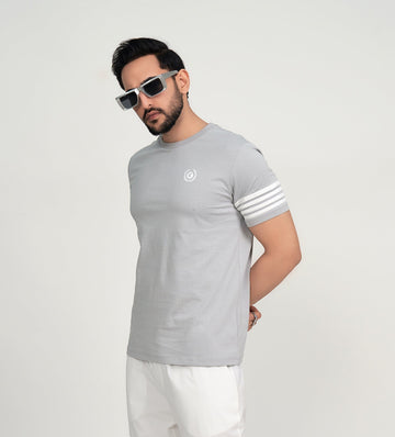 T-Shirts T-Shirt Grey Minimalist Motion T-shirt