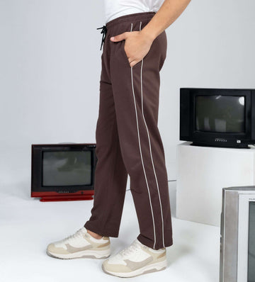 Trackpants Drawstring Trackpants High-Contrast Brown Trackpants