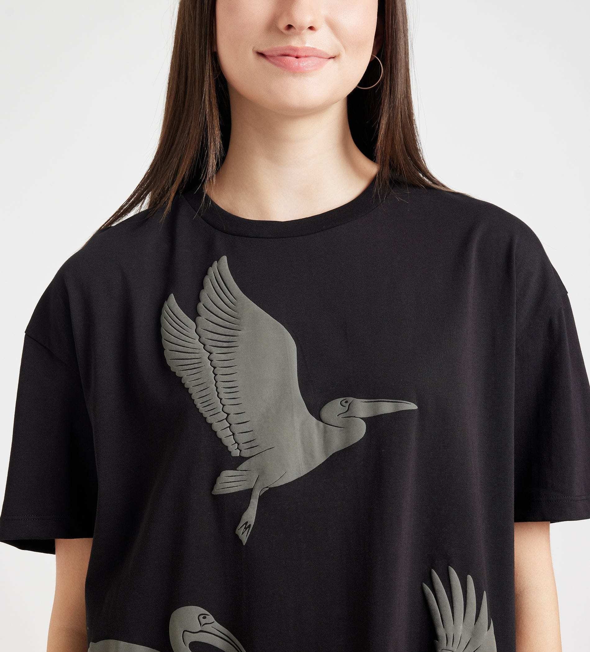 999 T-Shirt Black Monochrome Oversize Tee