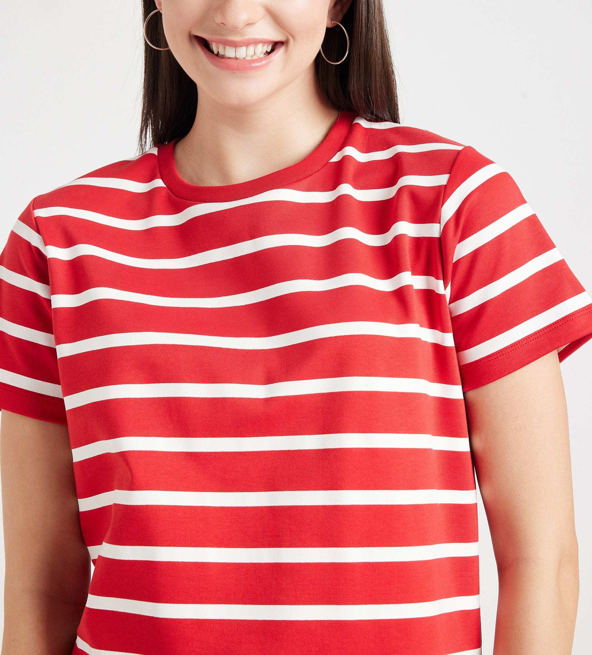 999 T-Shirt Oversized Tee In Classic Stripes