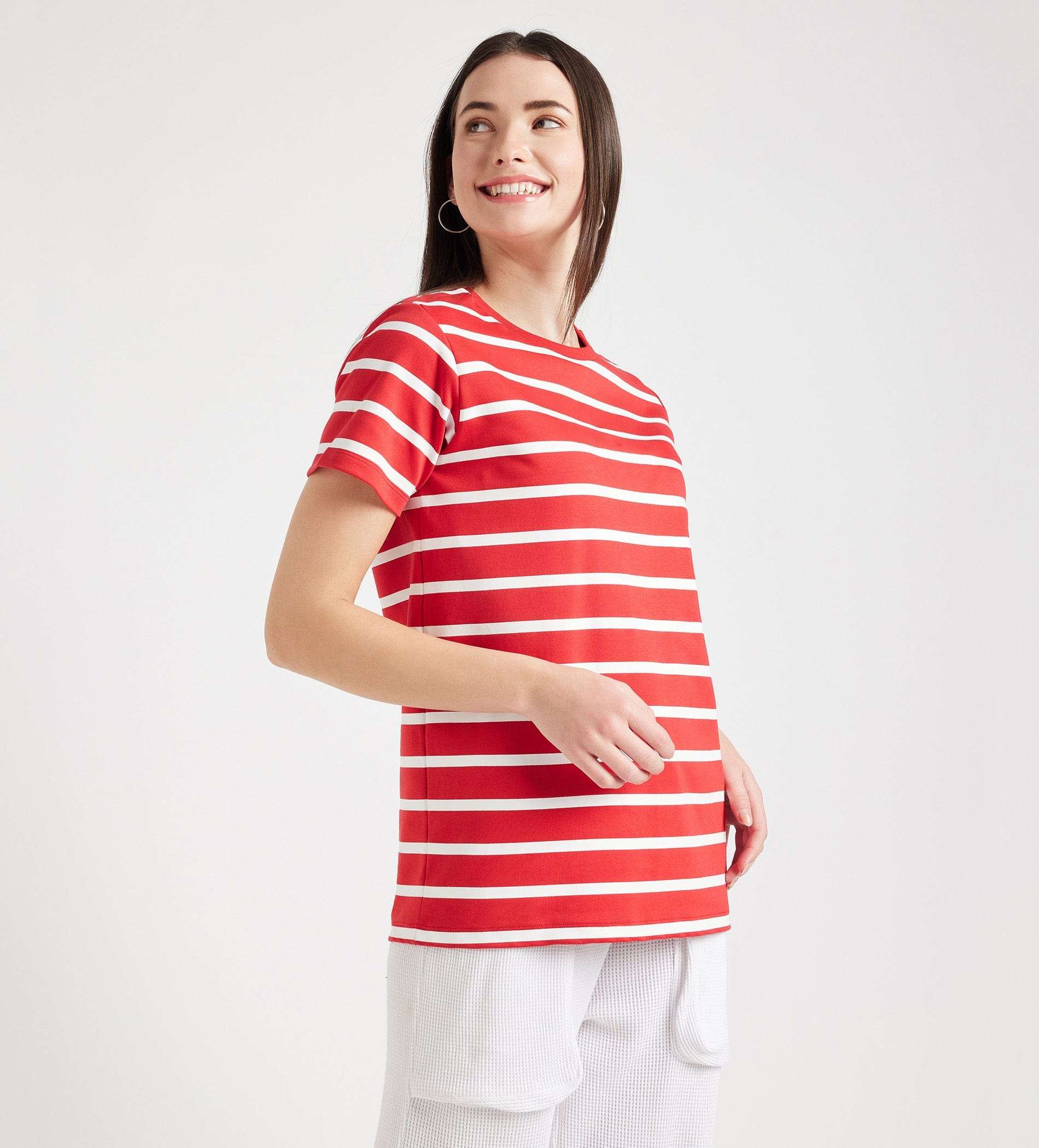 999 T-Shirt Oversized Tee In Classic Stripes