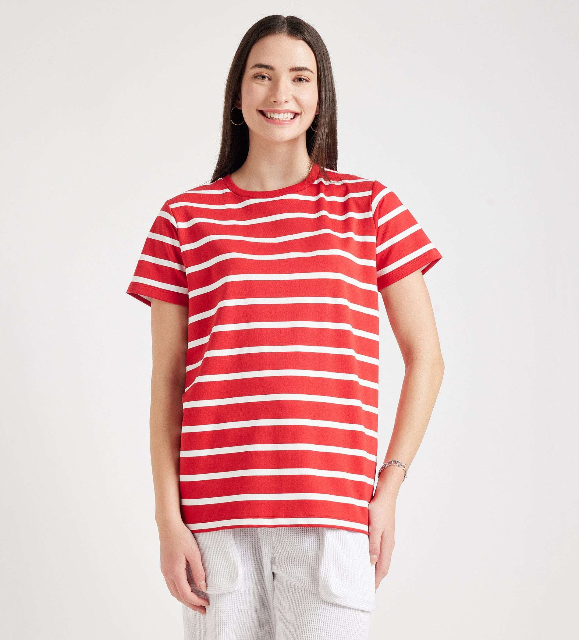 999 T-Shirt Oversized Tee In Classic Stripes
