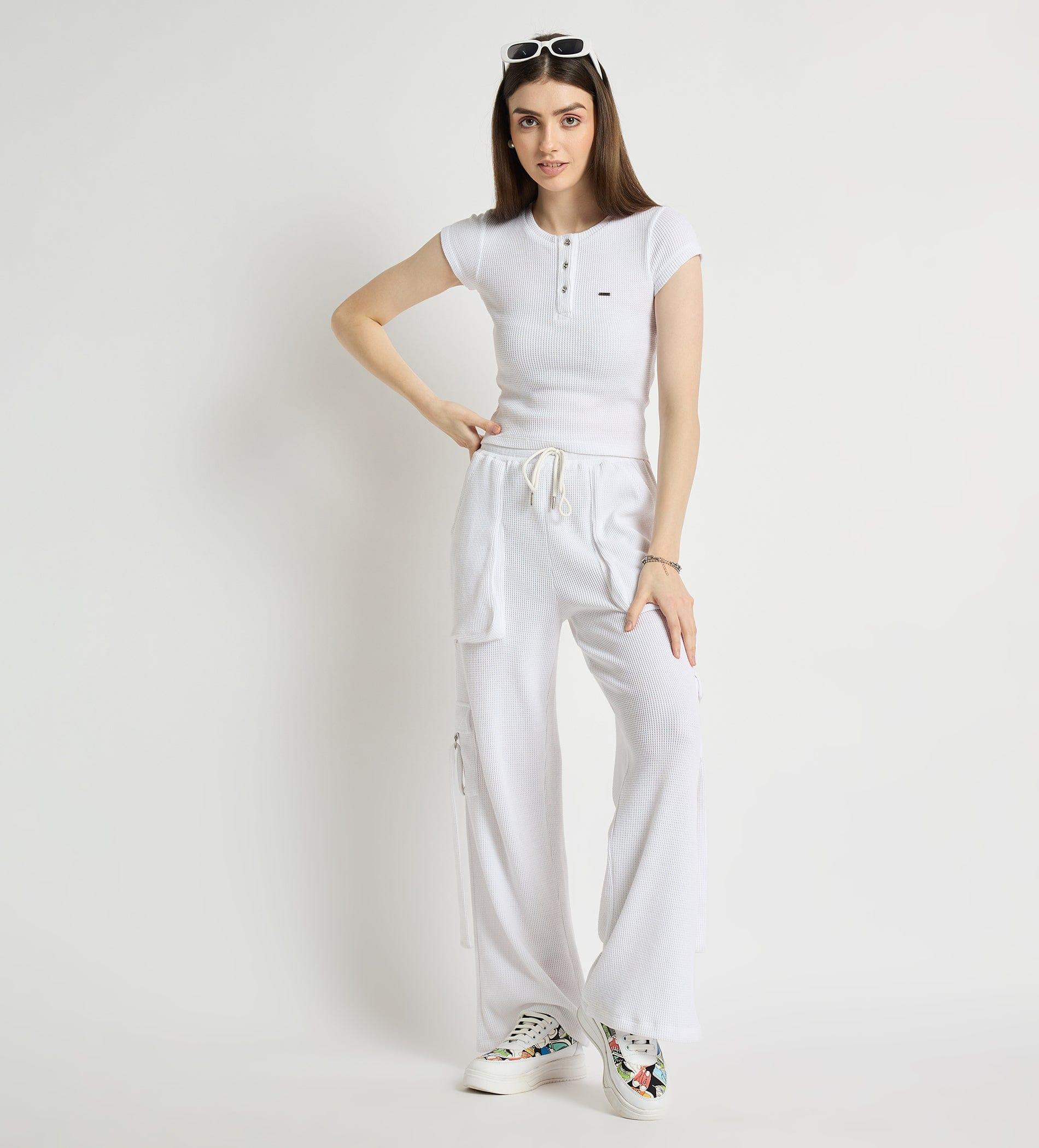 Cargo Pants Cargos On-The-Go Waffle Knit Wide Leg Cargo Pants