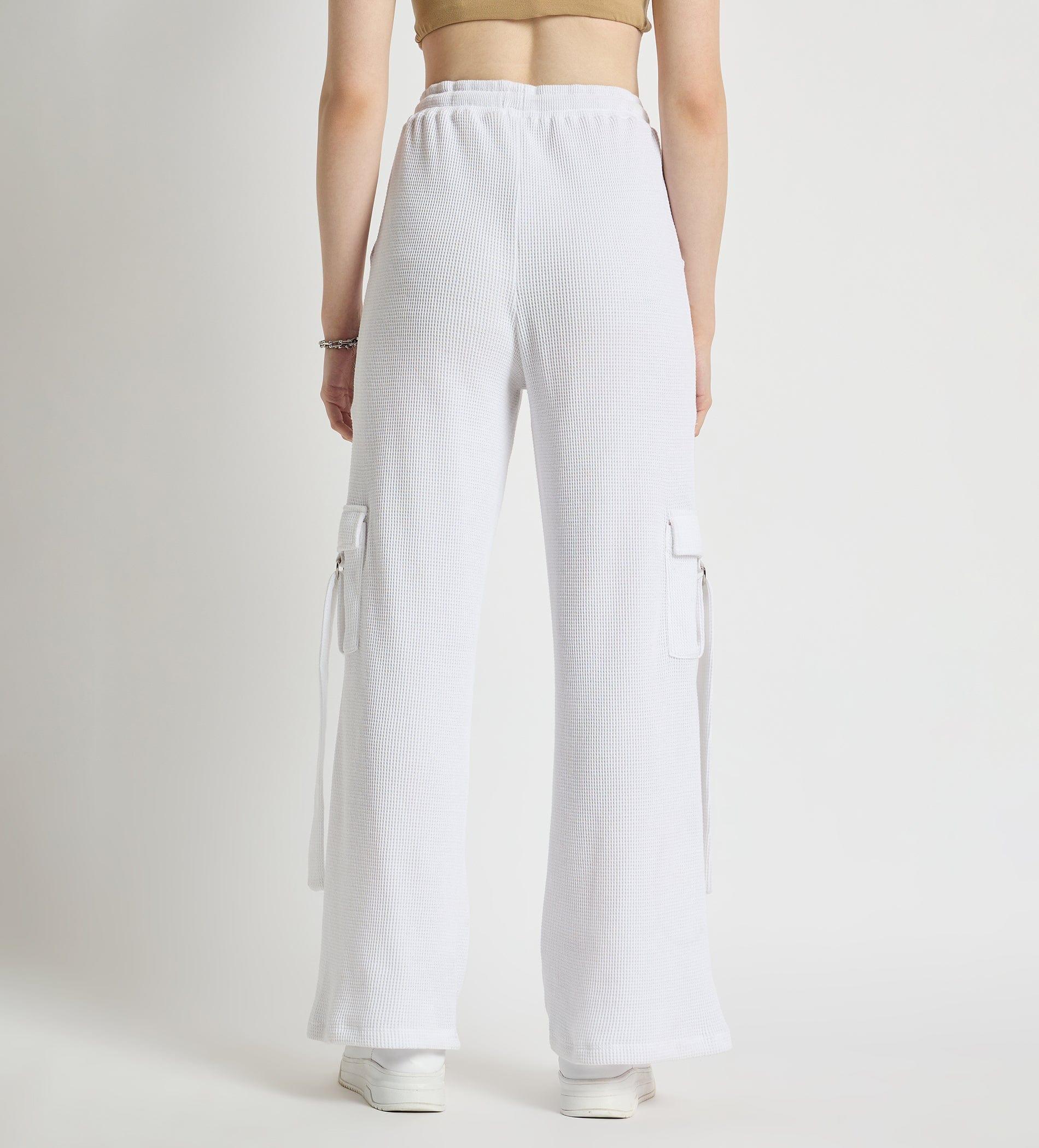 Cargo Pants Cargos On-The-Go Waffle Knit Wide Leg Cargo Pants