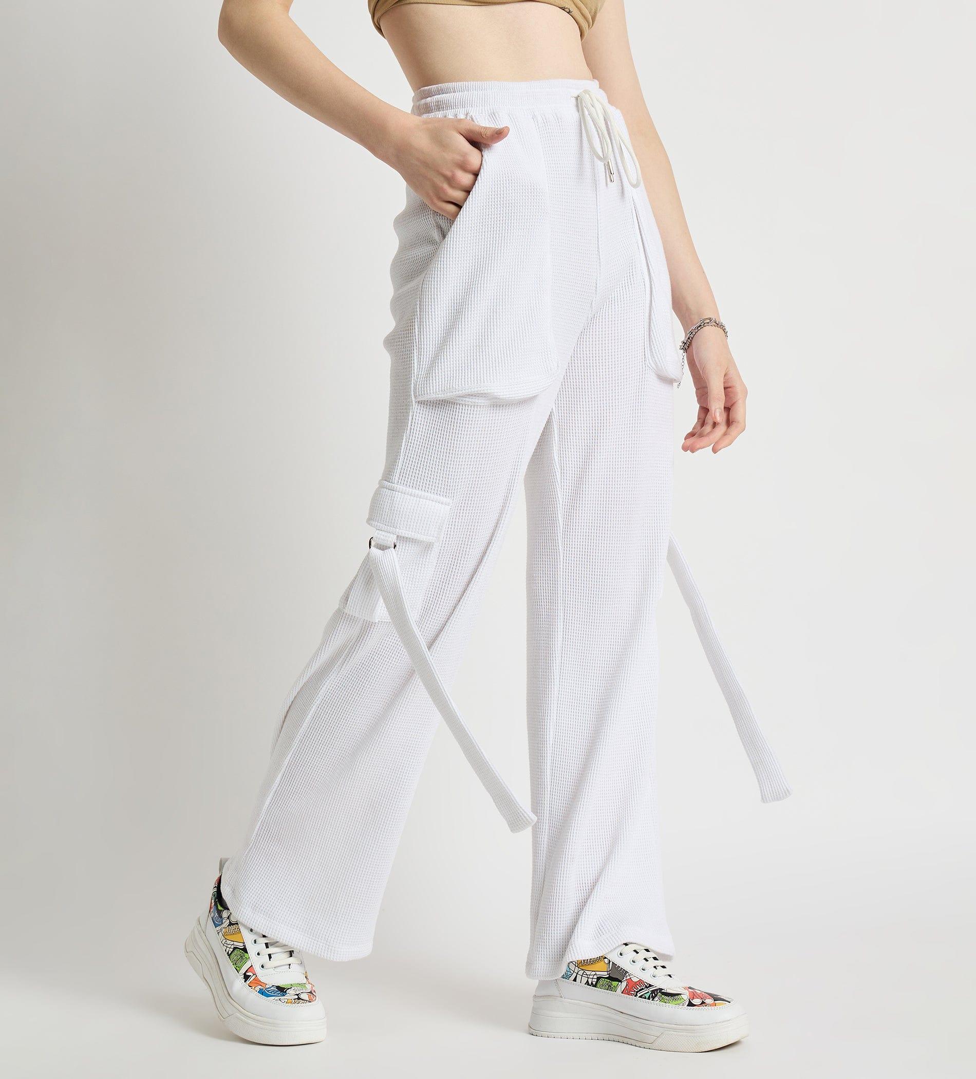 Cargo Pants Cargos On-The-Go Waffle Knit Wide Leg Cargo Pants