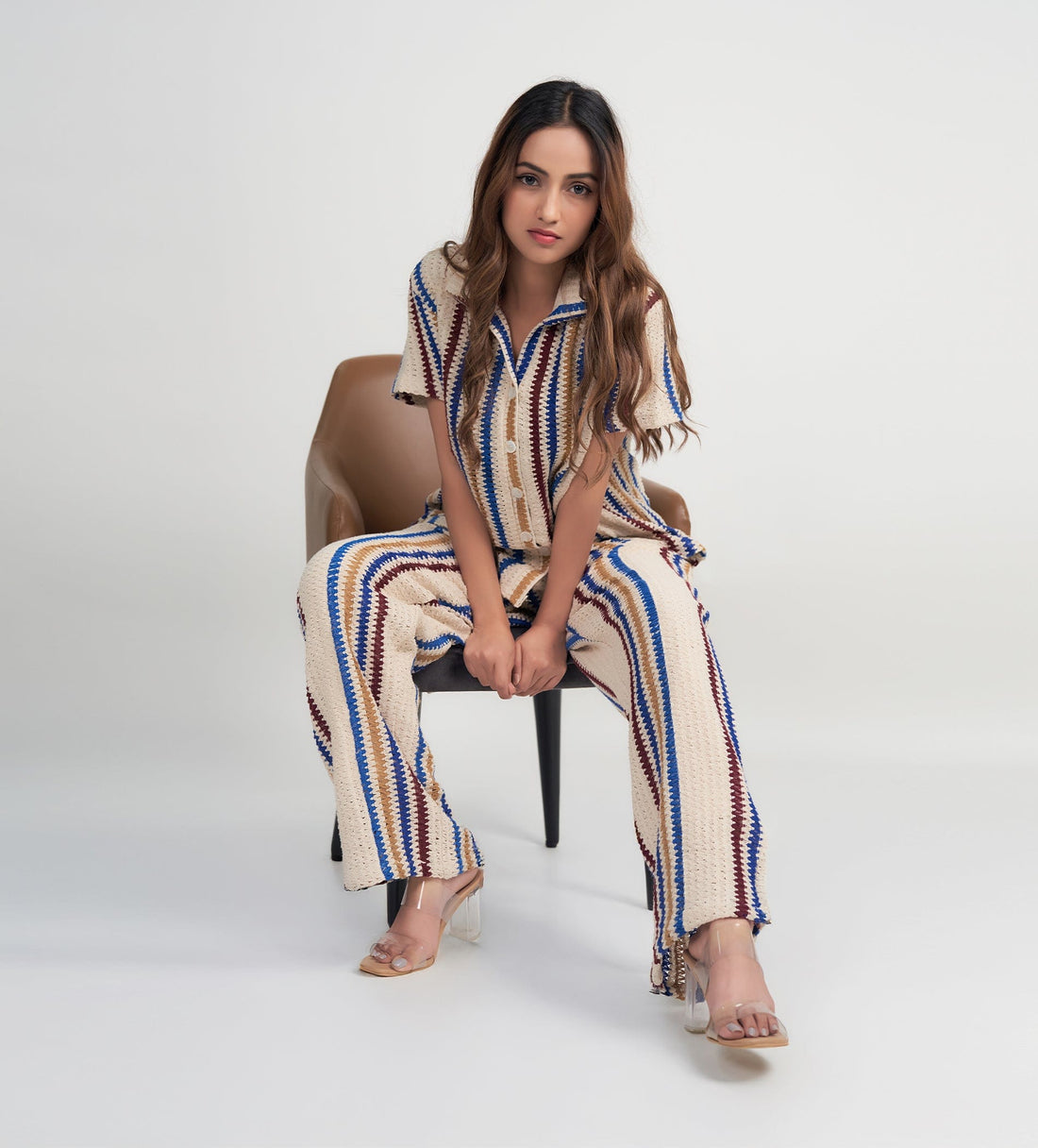 Co-ords Co-Ords Boho Stripe Crochet Co-ord
