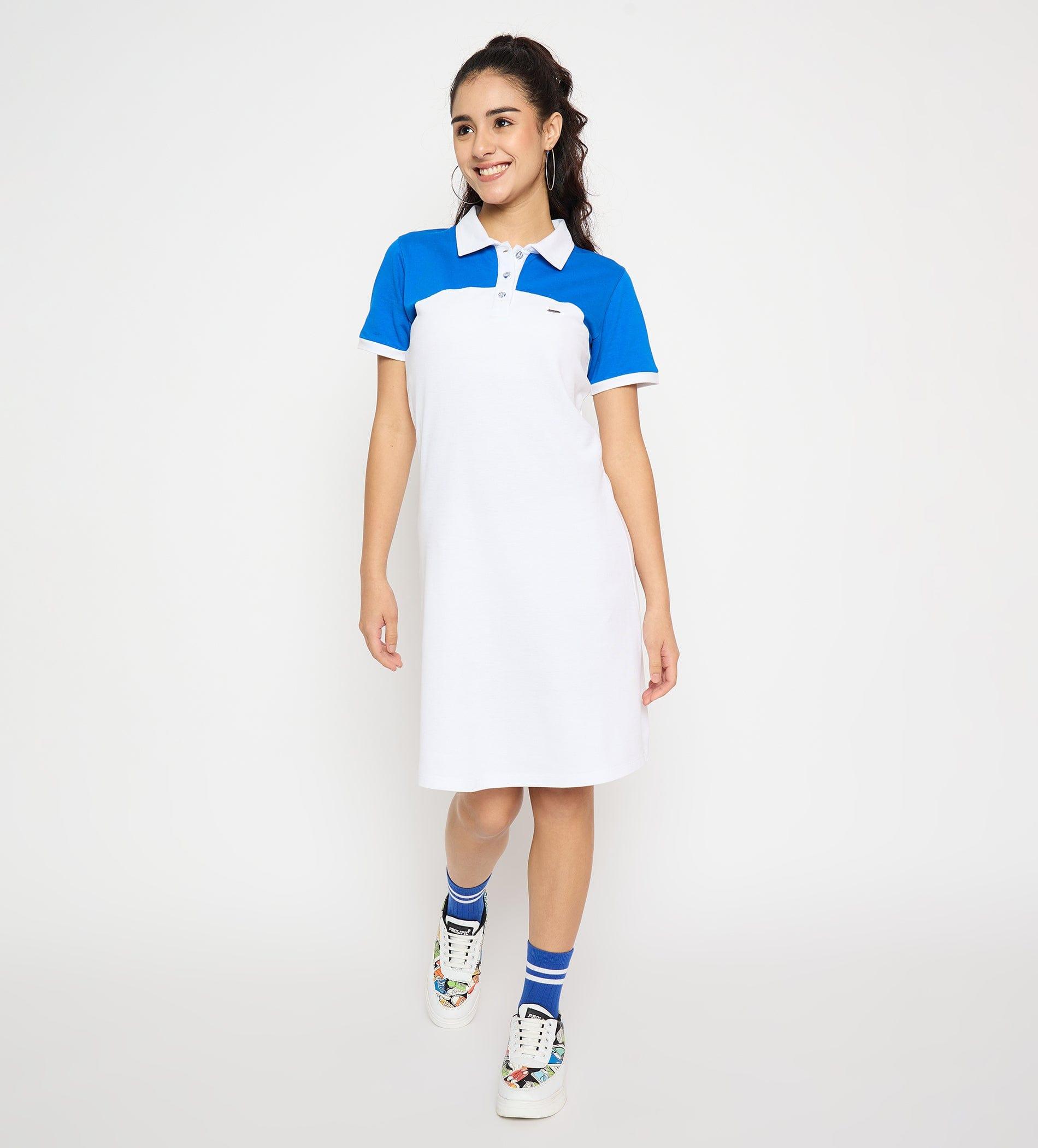 Dresses T Dress Dynamic Colour block Polo Dress