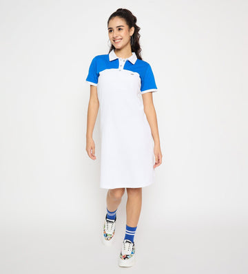 Dresses T Dress Dynamic Colour block Polo Dress