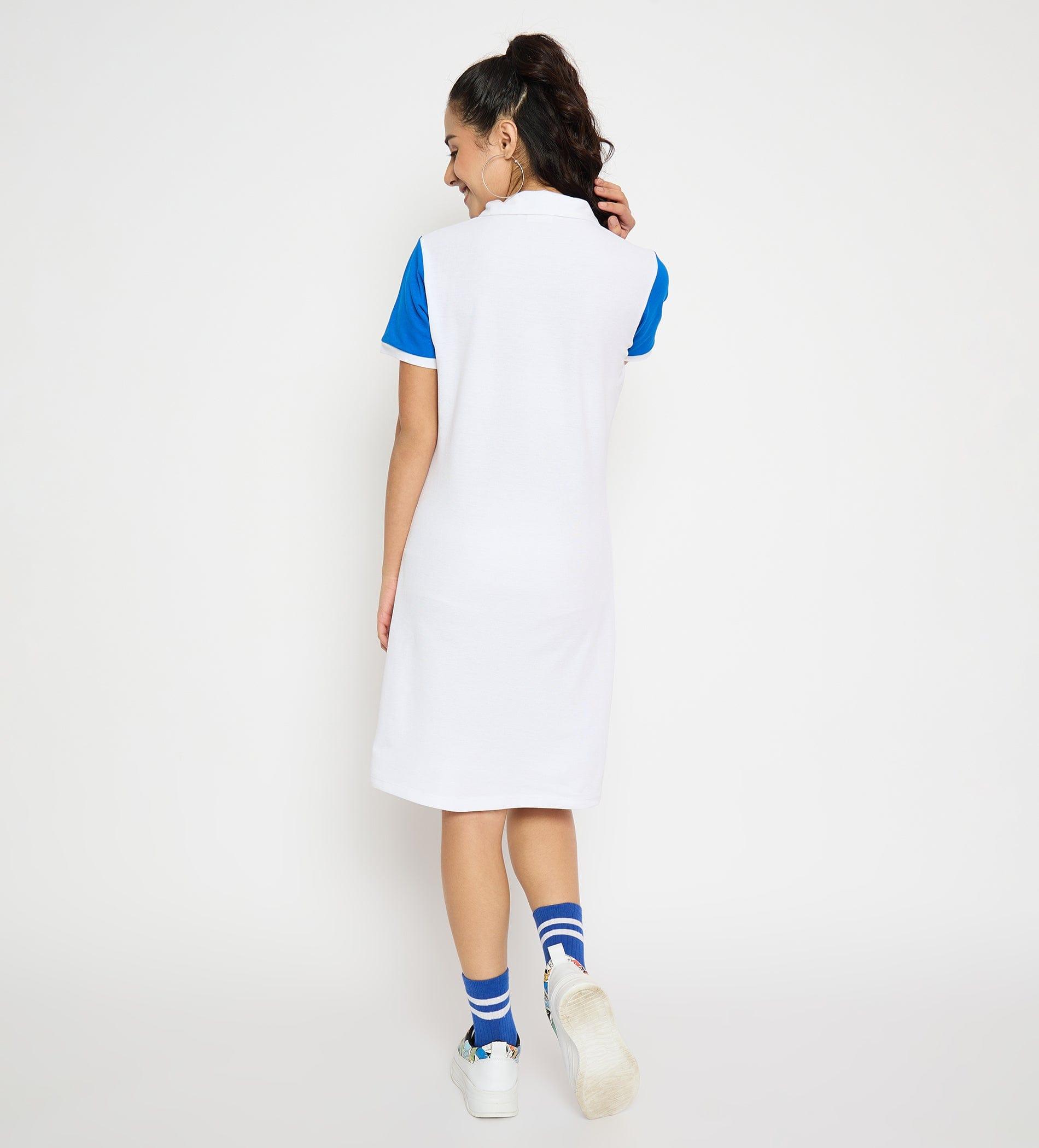 Dresses T Dress Dynamic Colour block Polo Dress