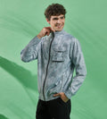 Jackets Jacket Grey Marble Printed All Season Jacket For Men