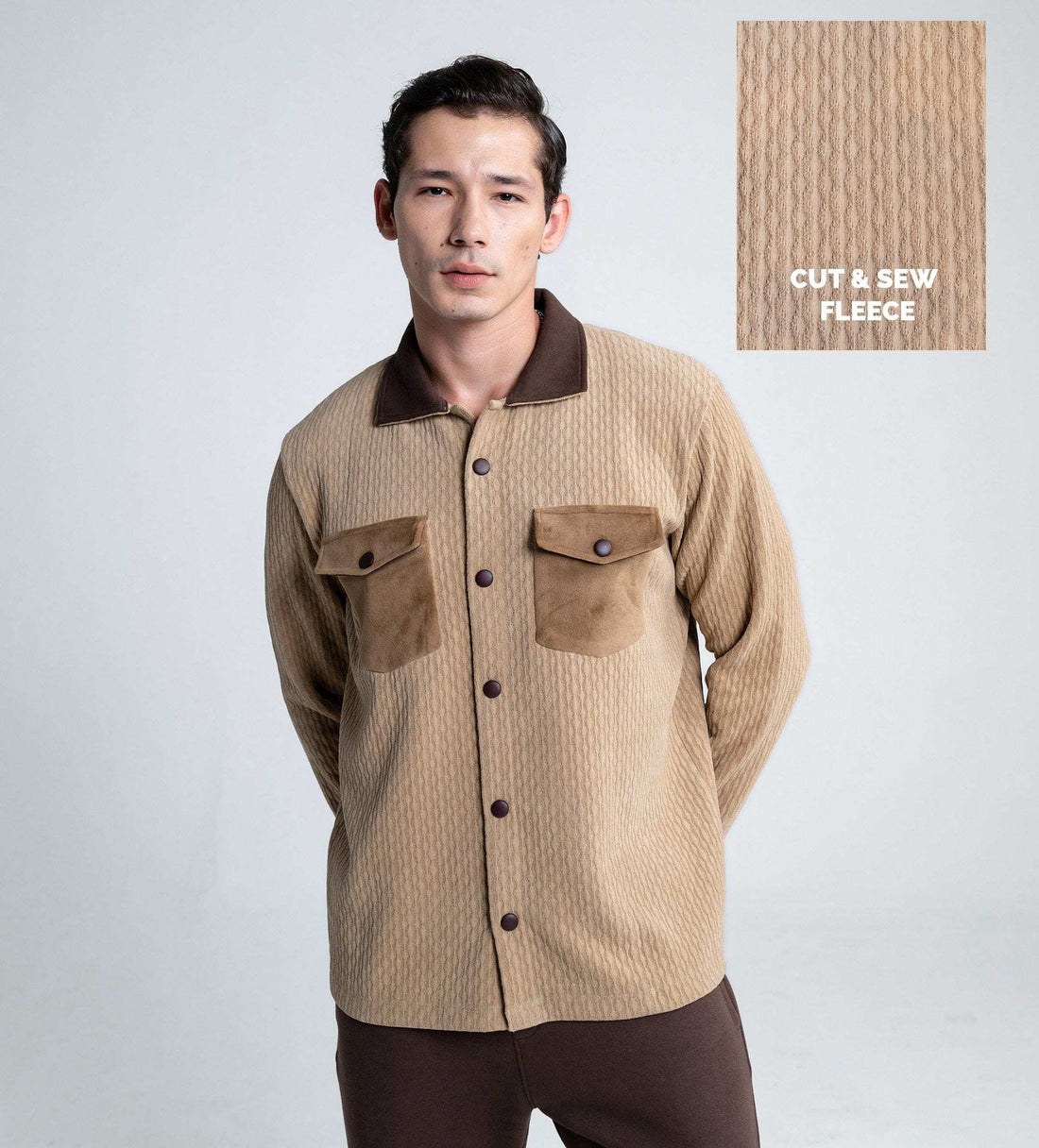Jackets Shacket Winter Warmth beige Shacket