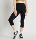 Leggings Leggings Black Stretchable Capri For Women