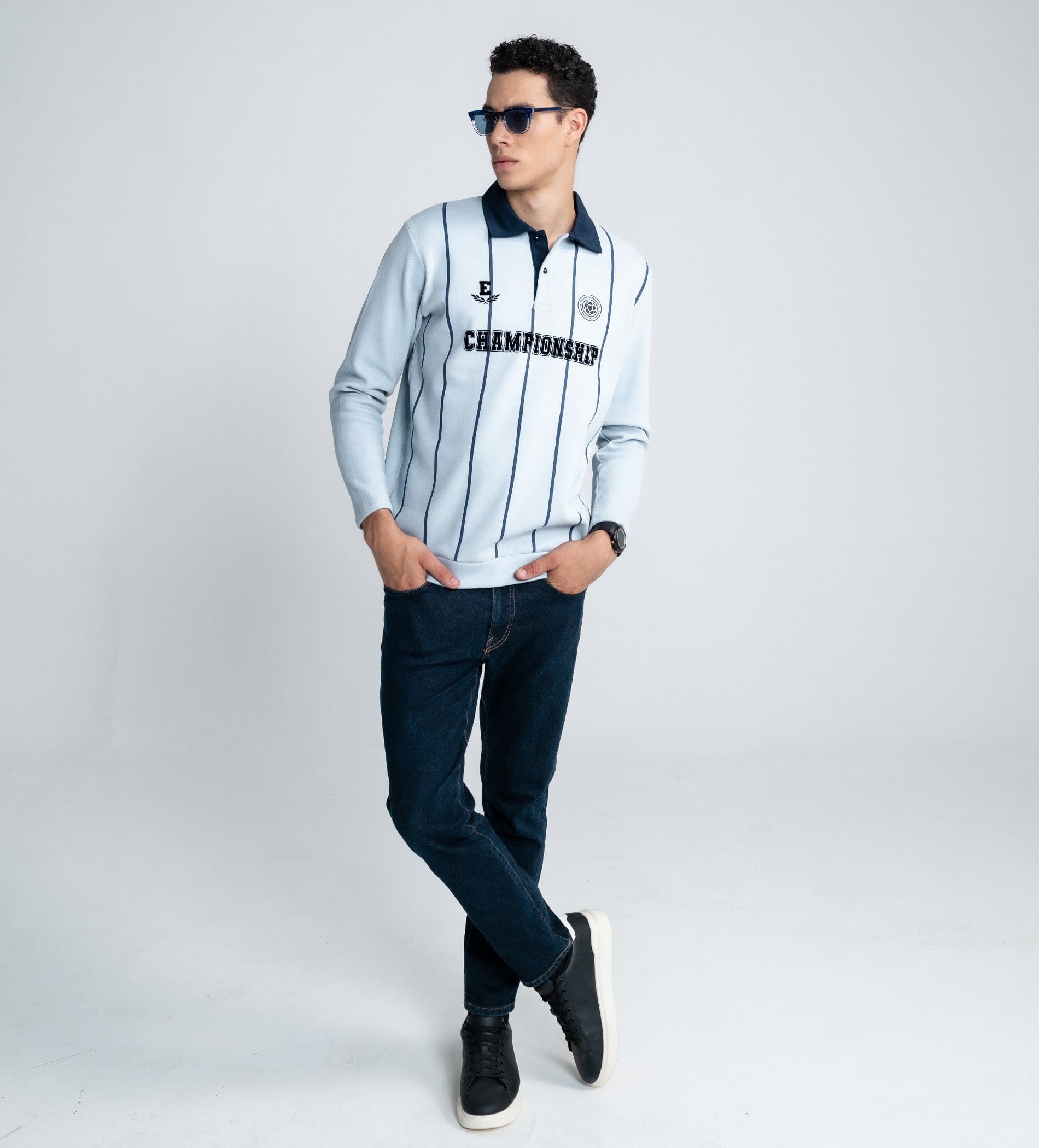 Polos Polo T-Shirt Chilly Champion Striped Rugby Polo