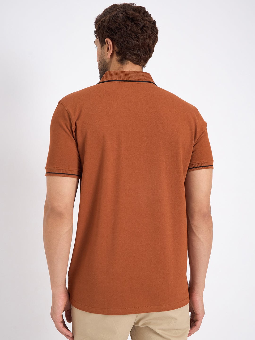 Polos Polo T-Shirt Espresso Polo T-Shirt With Black Highlights