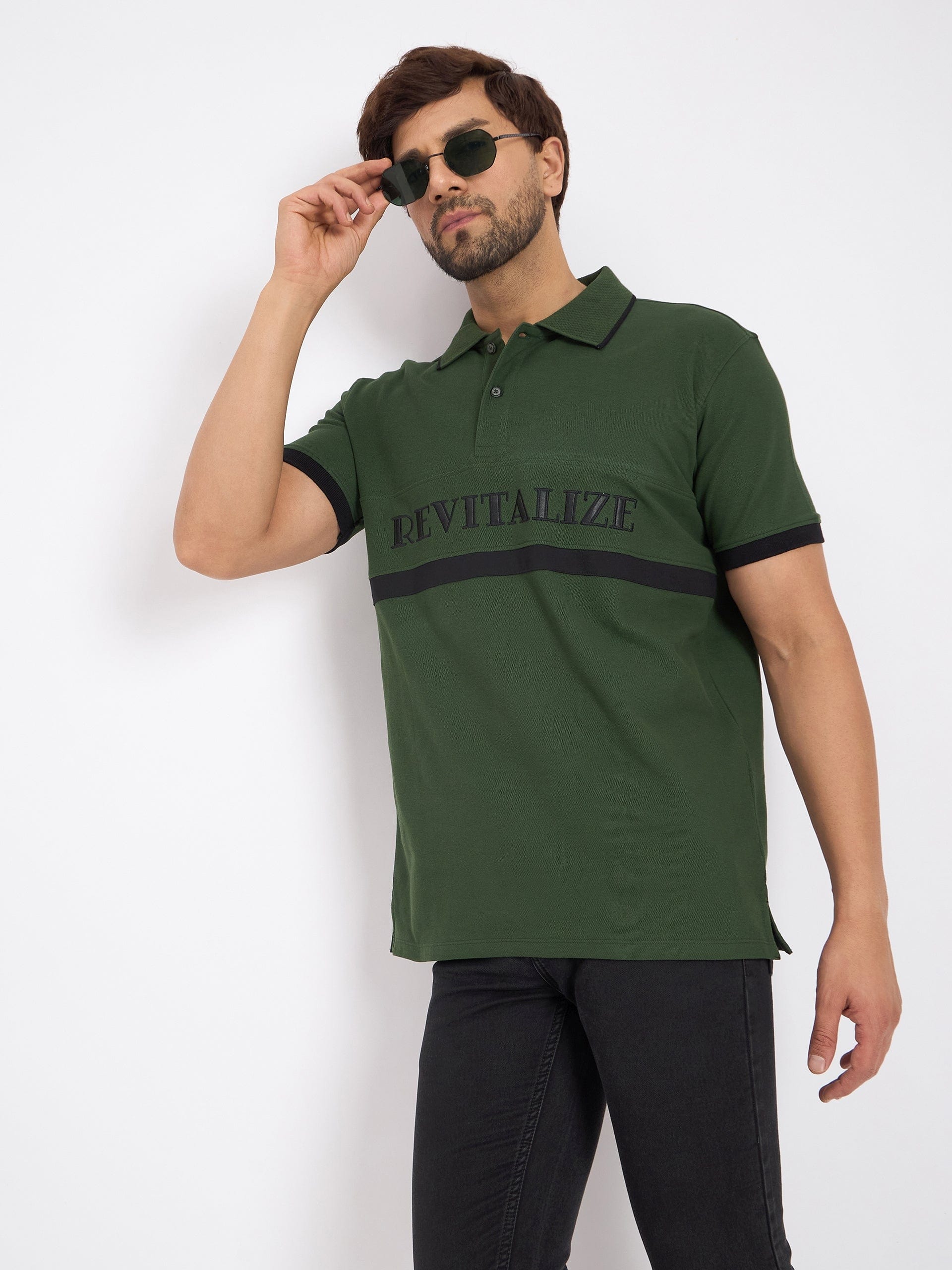 Polos Polo T-Shirt Evergreen Embroidered Polo T-Shirt