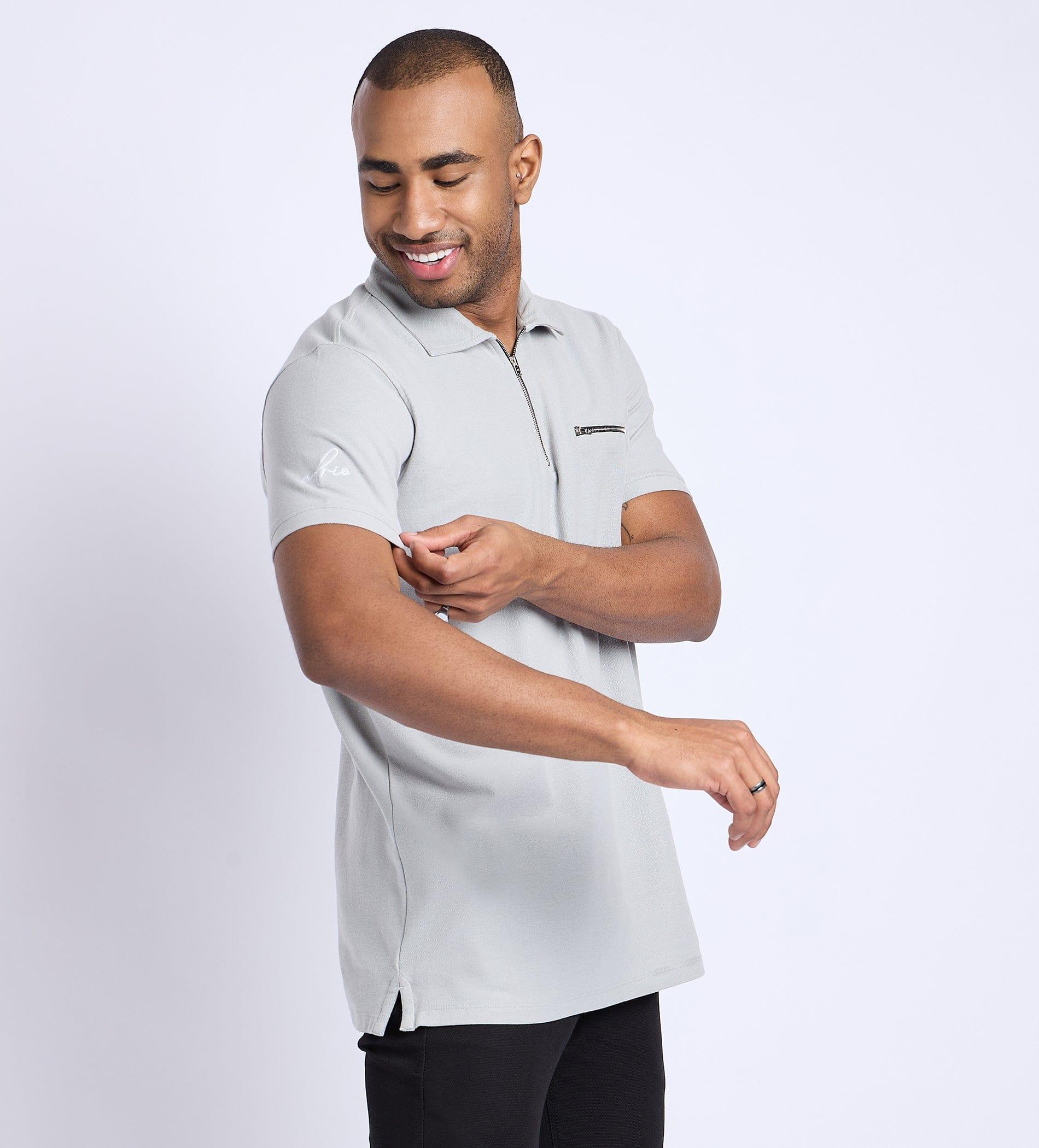 Polos Polo T-Shirt Knit Zipper Polo T-Shirt