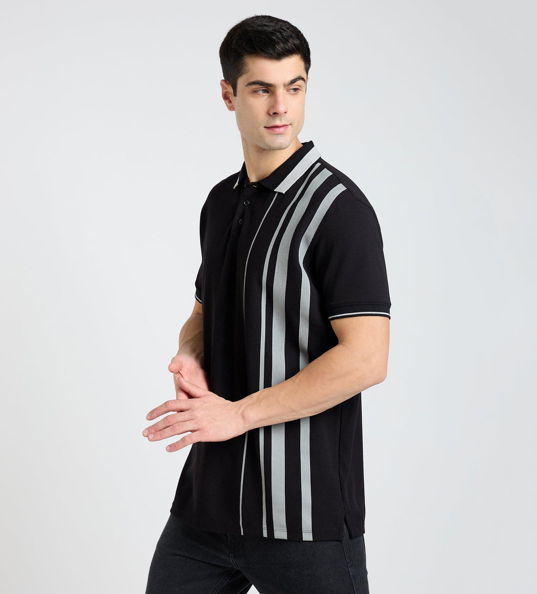 Polos Polo T-Shirt Monochrome Striper Polo T-Shirt