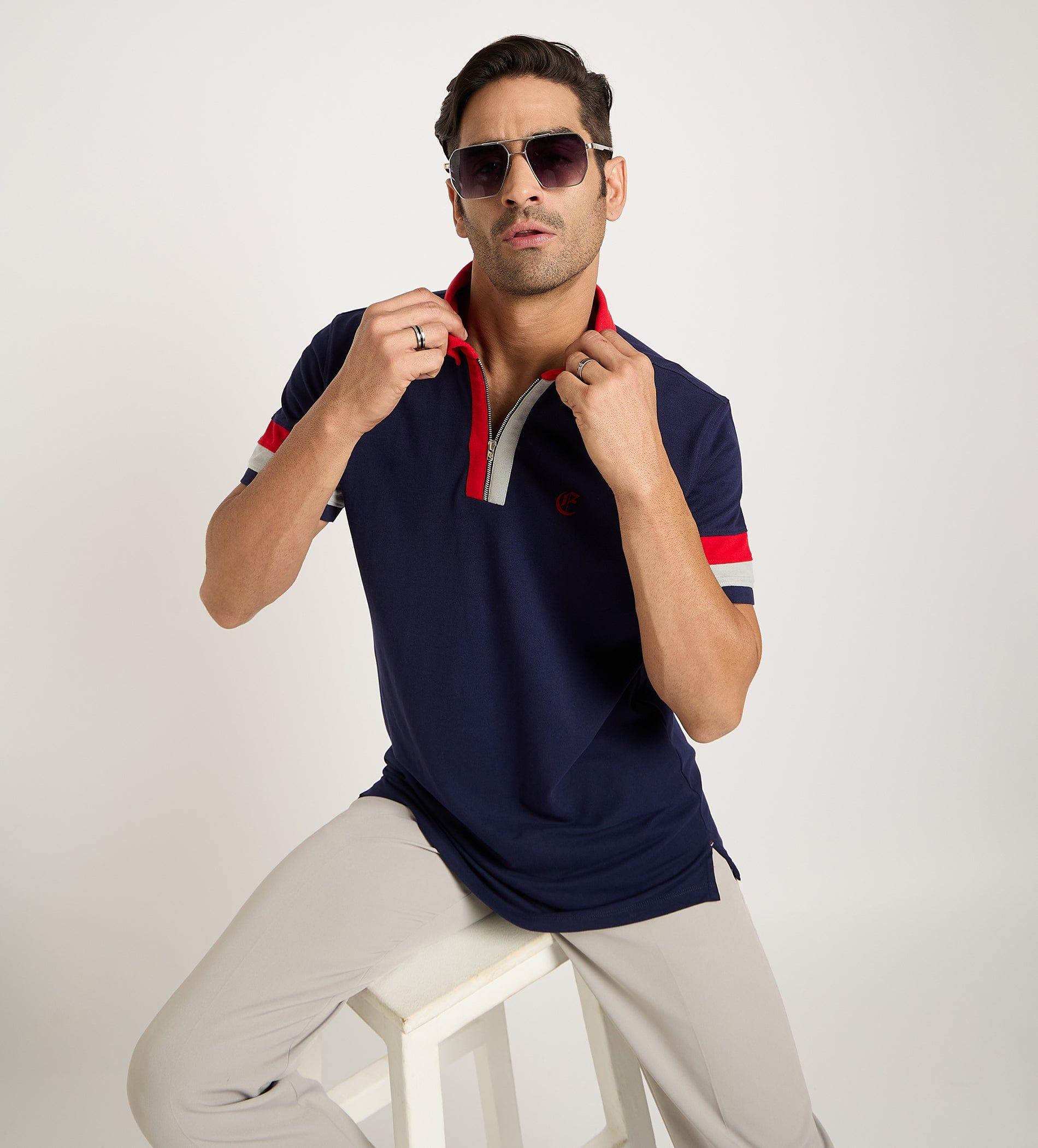 Polos Polo T-Shirt Navy Haven Polo T-shirt For Men