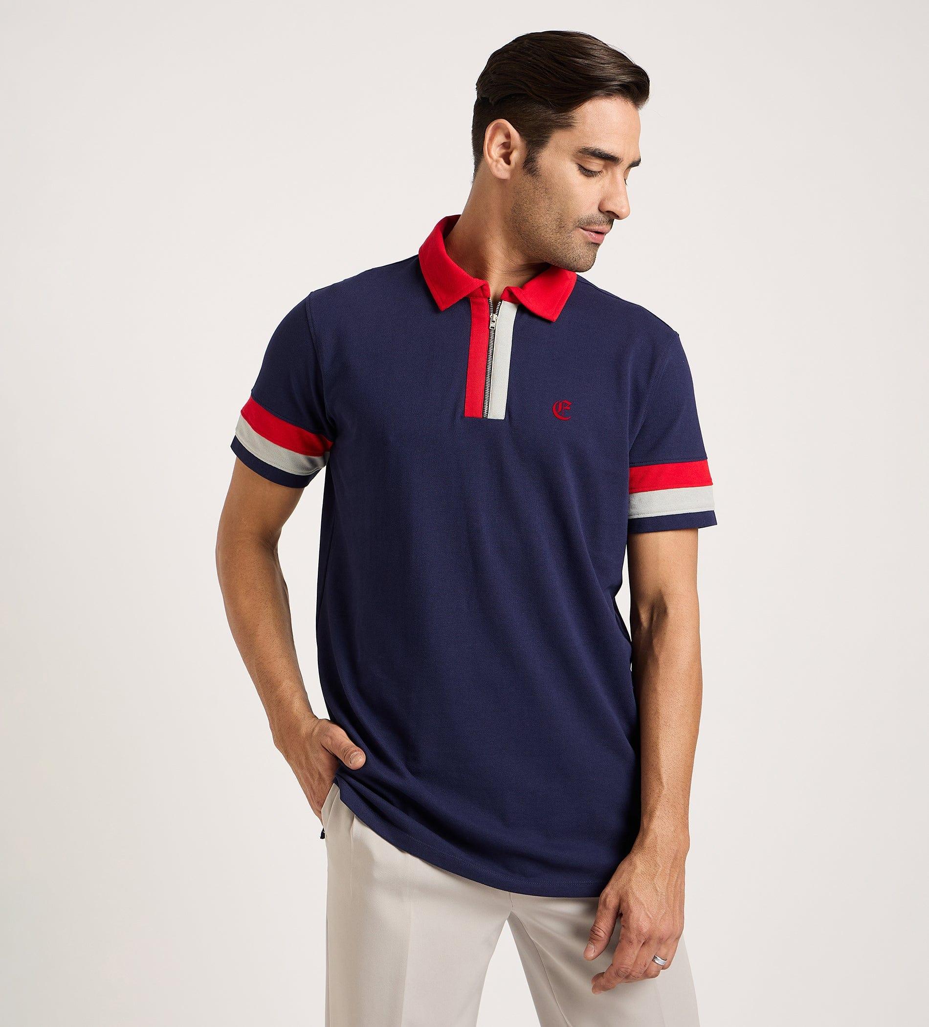 Polos Polo T-Shirt Navy Haven Polo T-shirt For Men