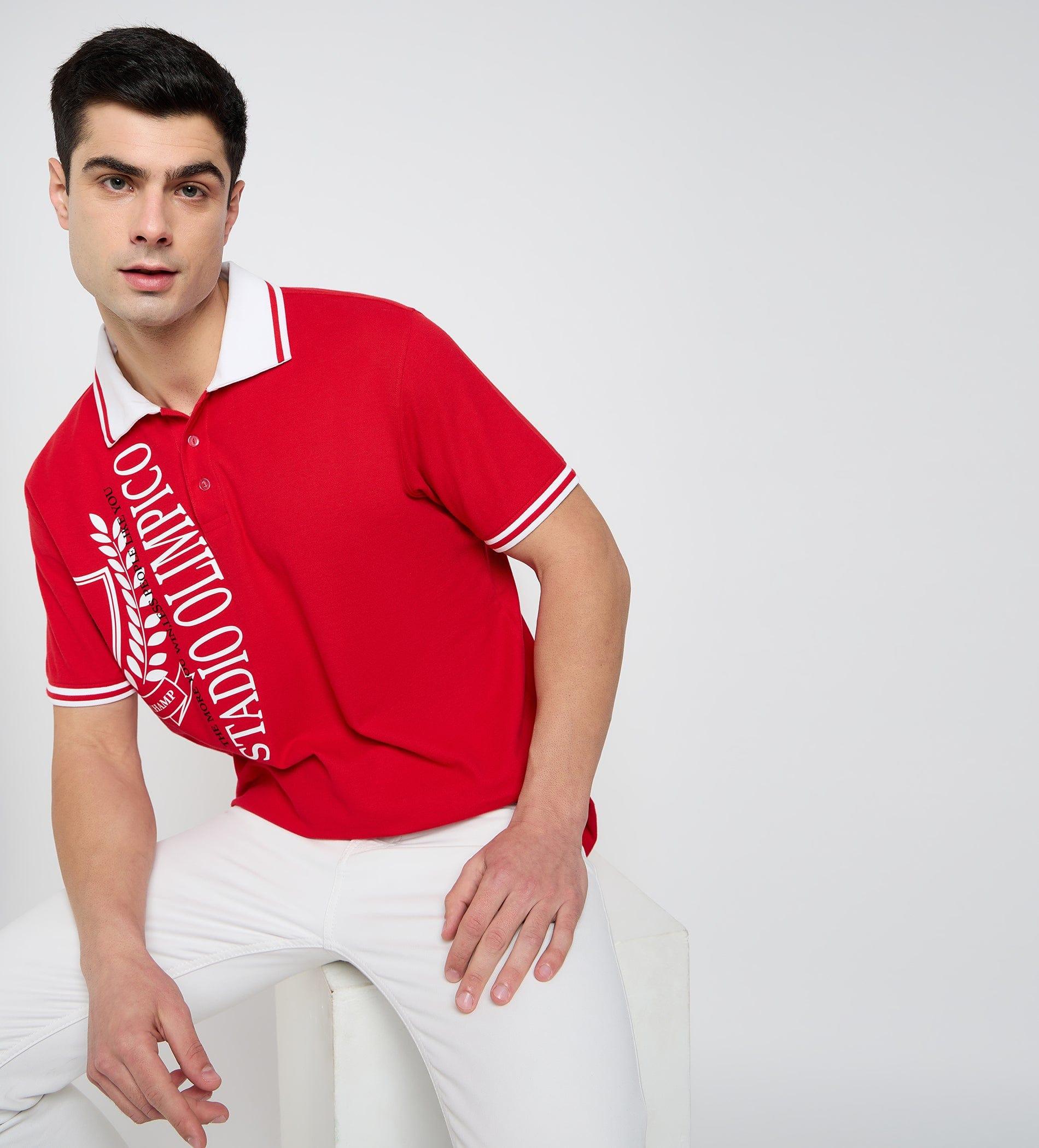 Polos Polo T-Shirt Red 21 Polo T-shirt For Men