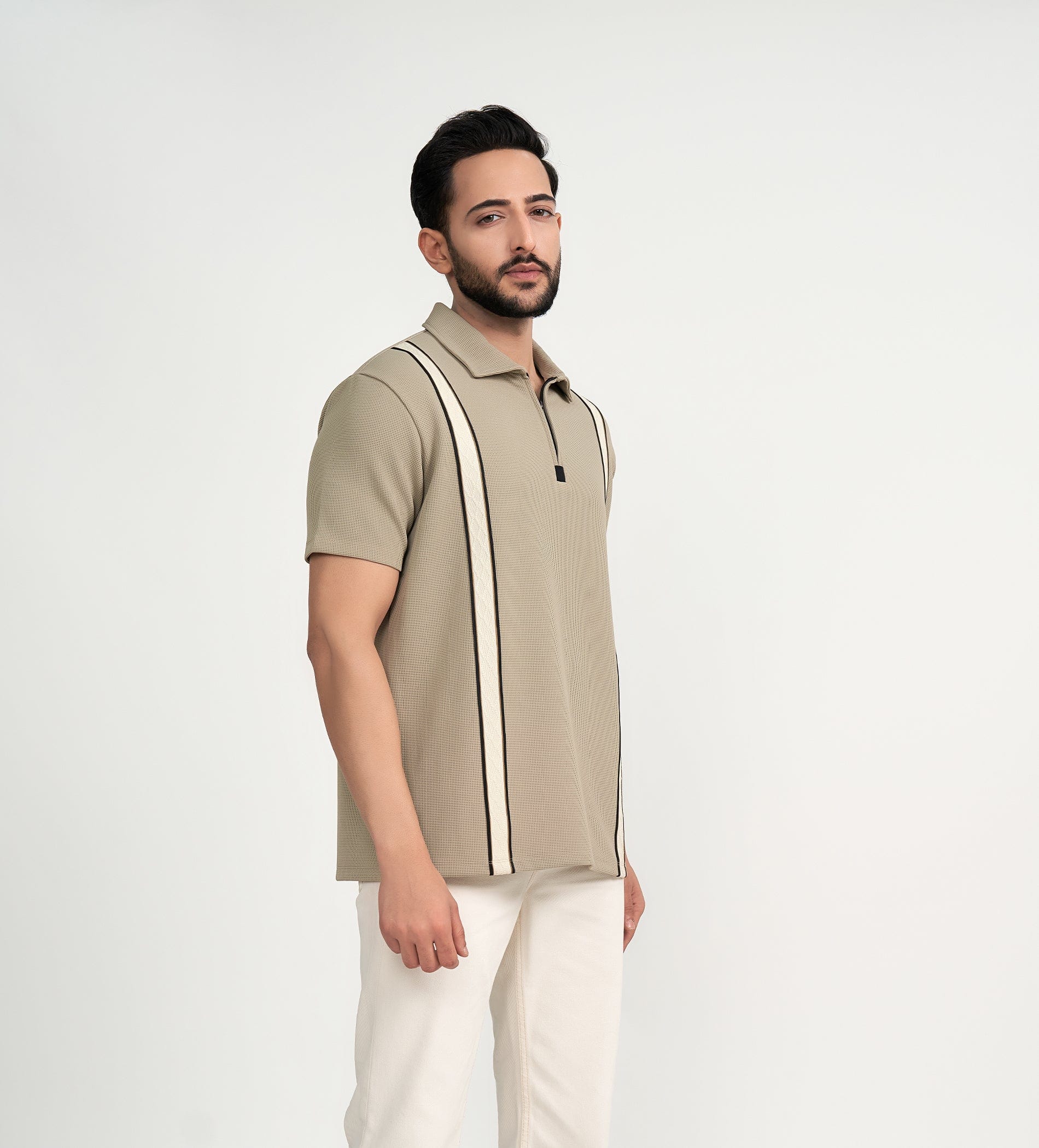Polos Polo T-Shirt Structured Striper Polo T-shirt