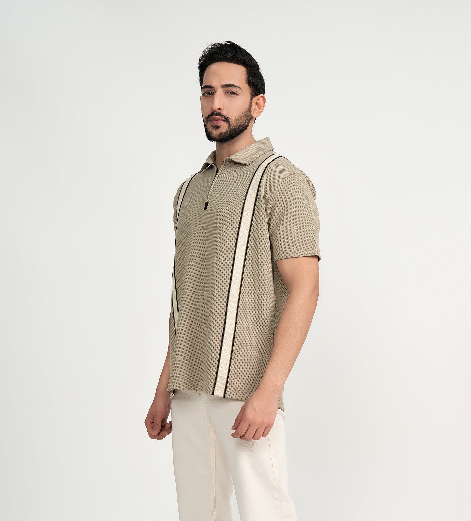 Polos Polo T-Shirt Structured Striper Polo T-shirt