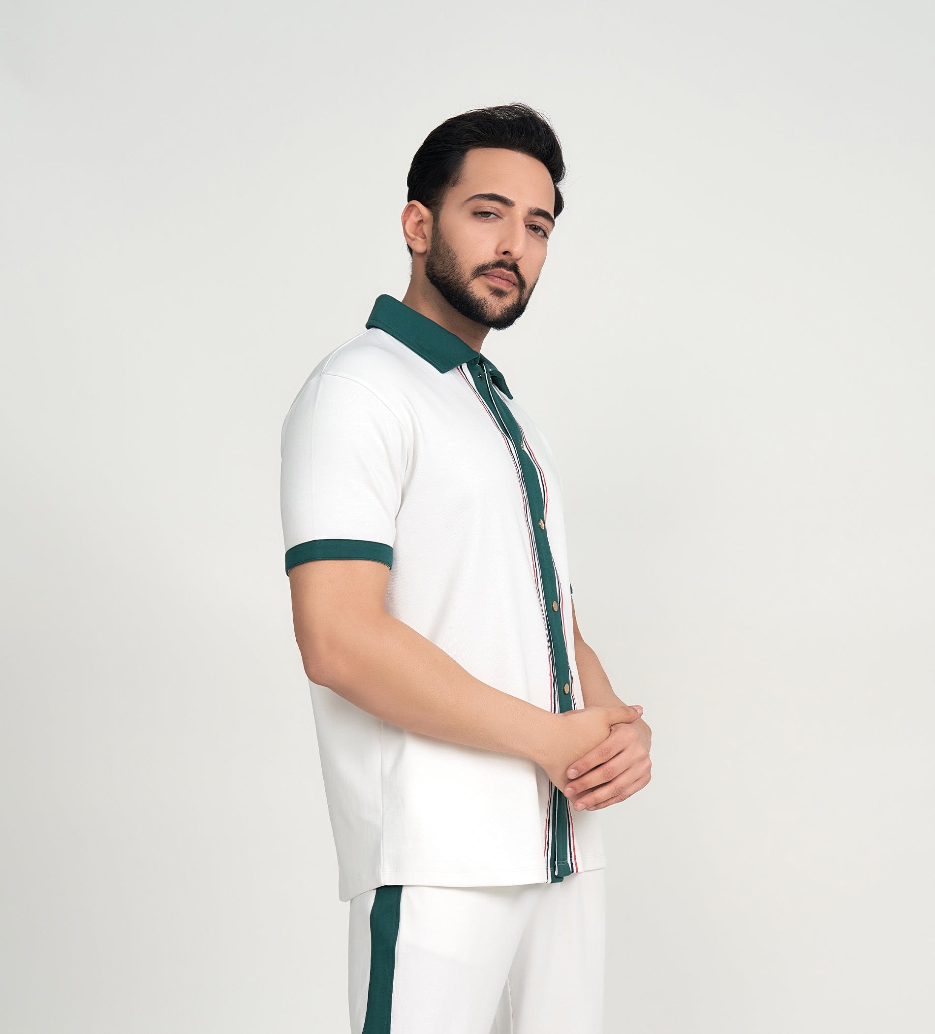 Shirts Half Sleeve Shirts Greenline Luxe Knitted Shirt