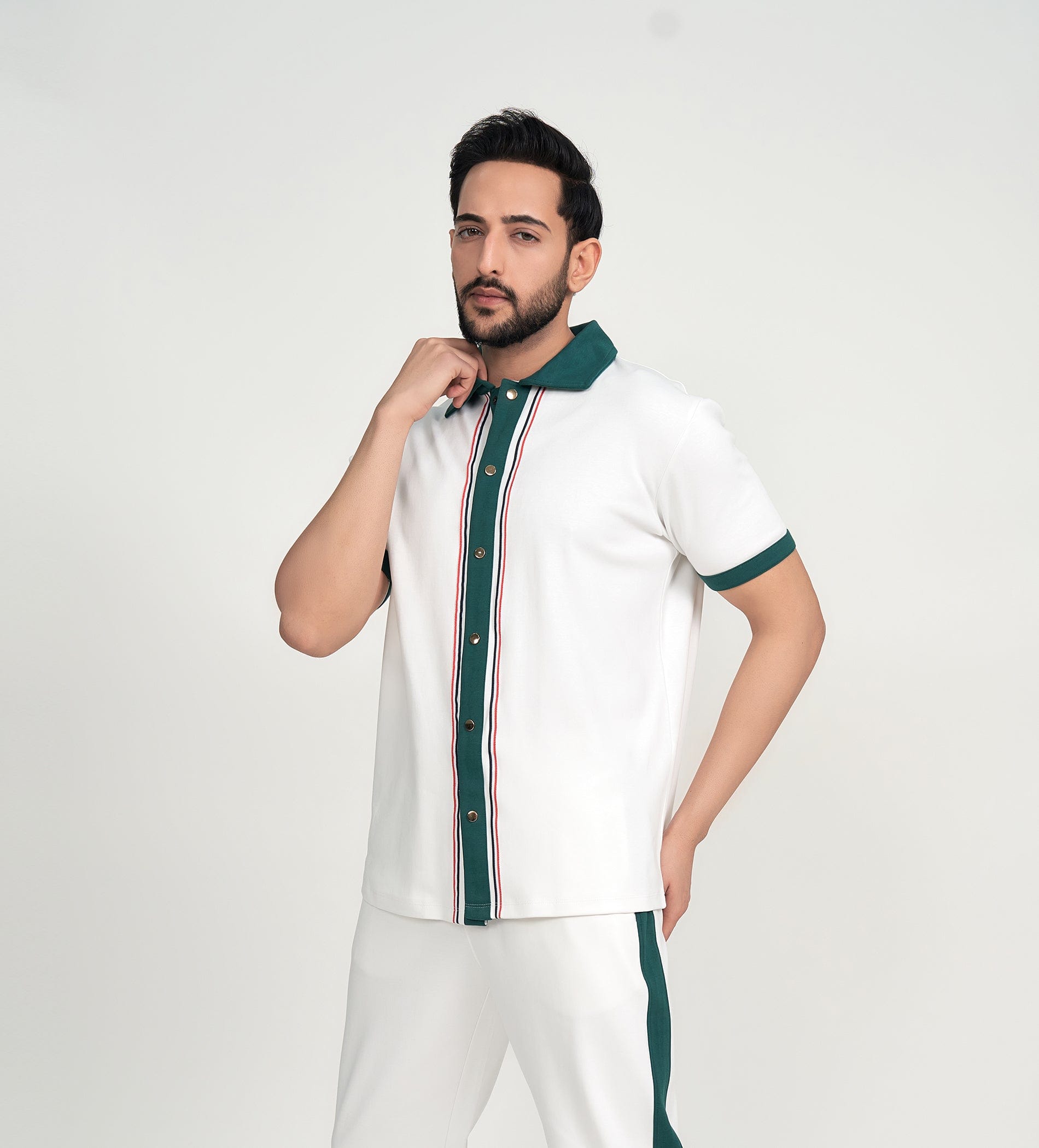 Shirts Half Sleeve Shirts Greenline Luxe Knitted Shirt