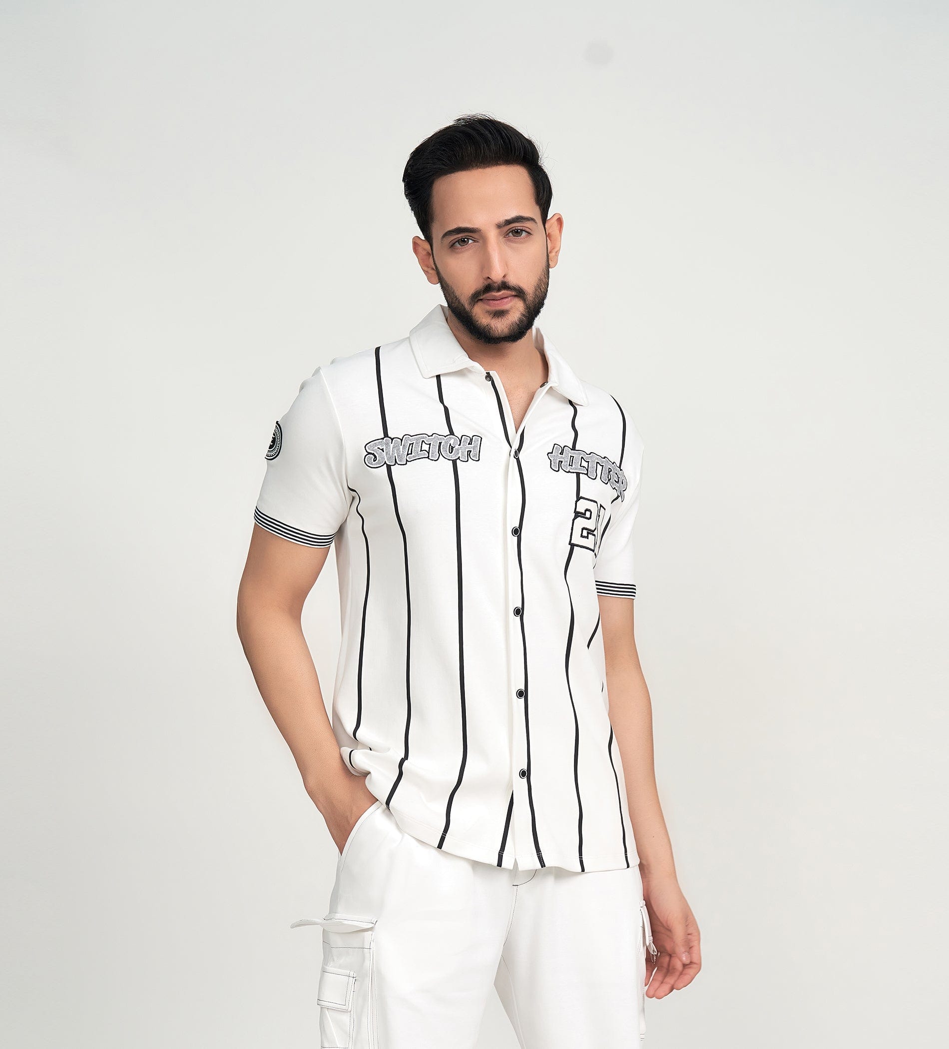 Shirts Half Sleeve Shirts Patch Play Shirt