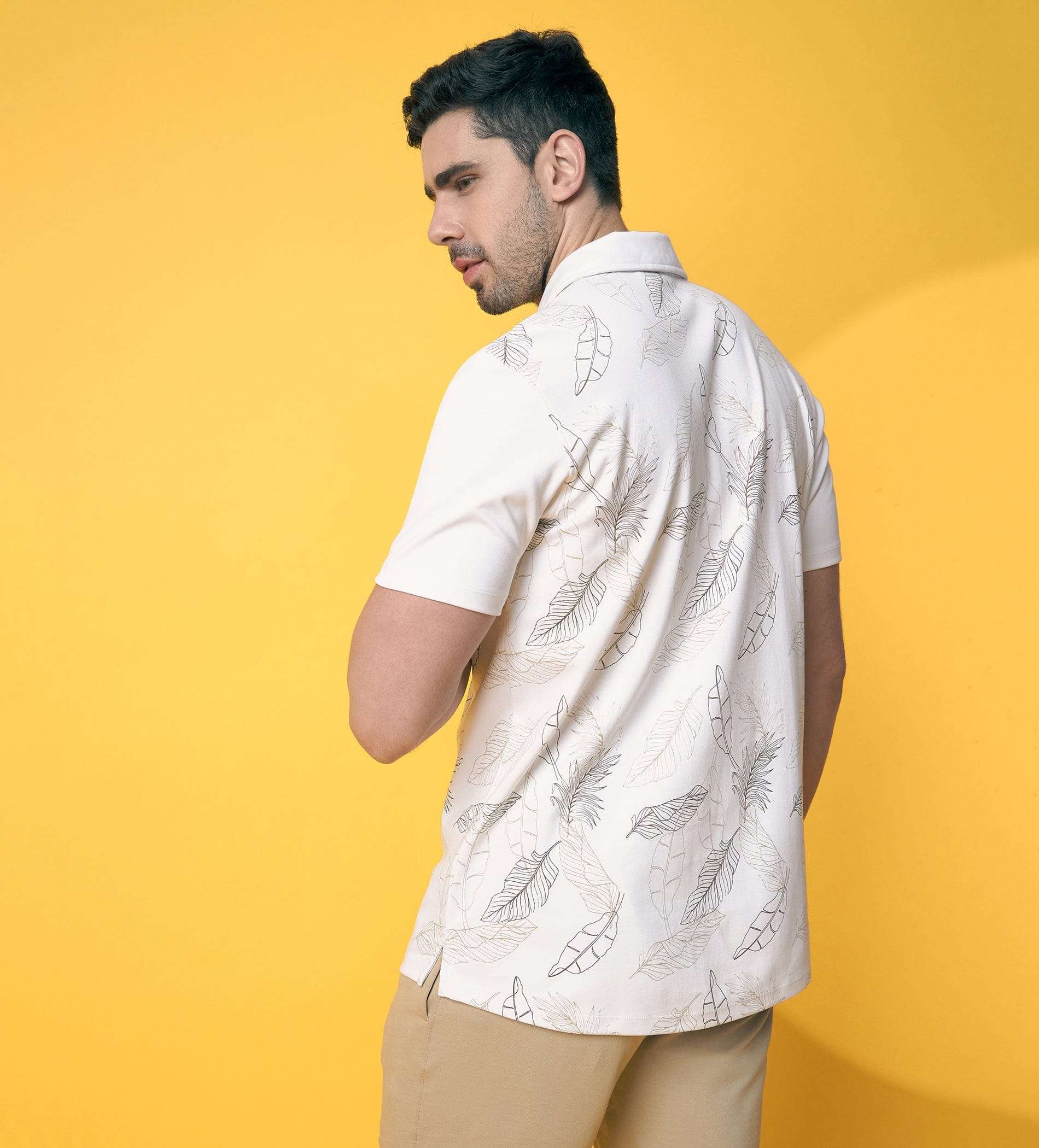 Shirts Half Sleeve Shirts White Fantasy Shirt For Men