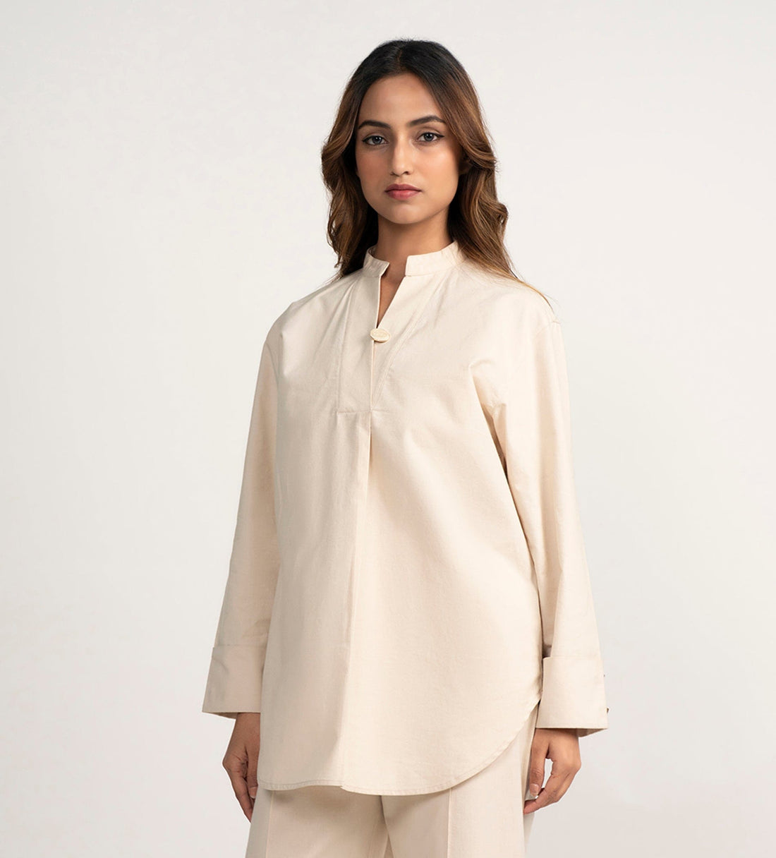 Shirts Kurta Versatile Cream Kurta Shirts