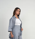 Shirts Shirts Indigo Open-Front Shirt