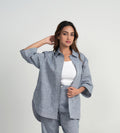 Shirts Shirts Indigo Open-Front Shirt
