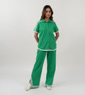 Shirts Shirts Racing Stripe Detail Green Shirt