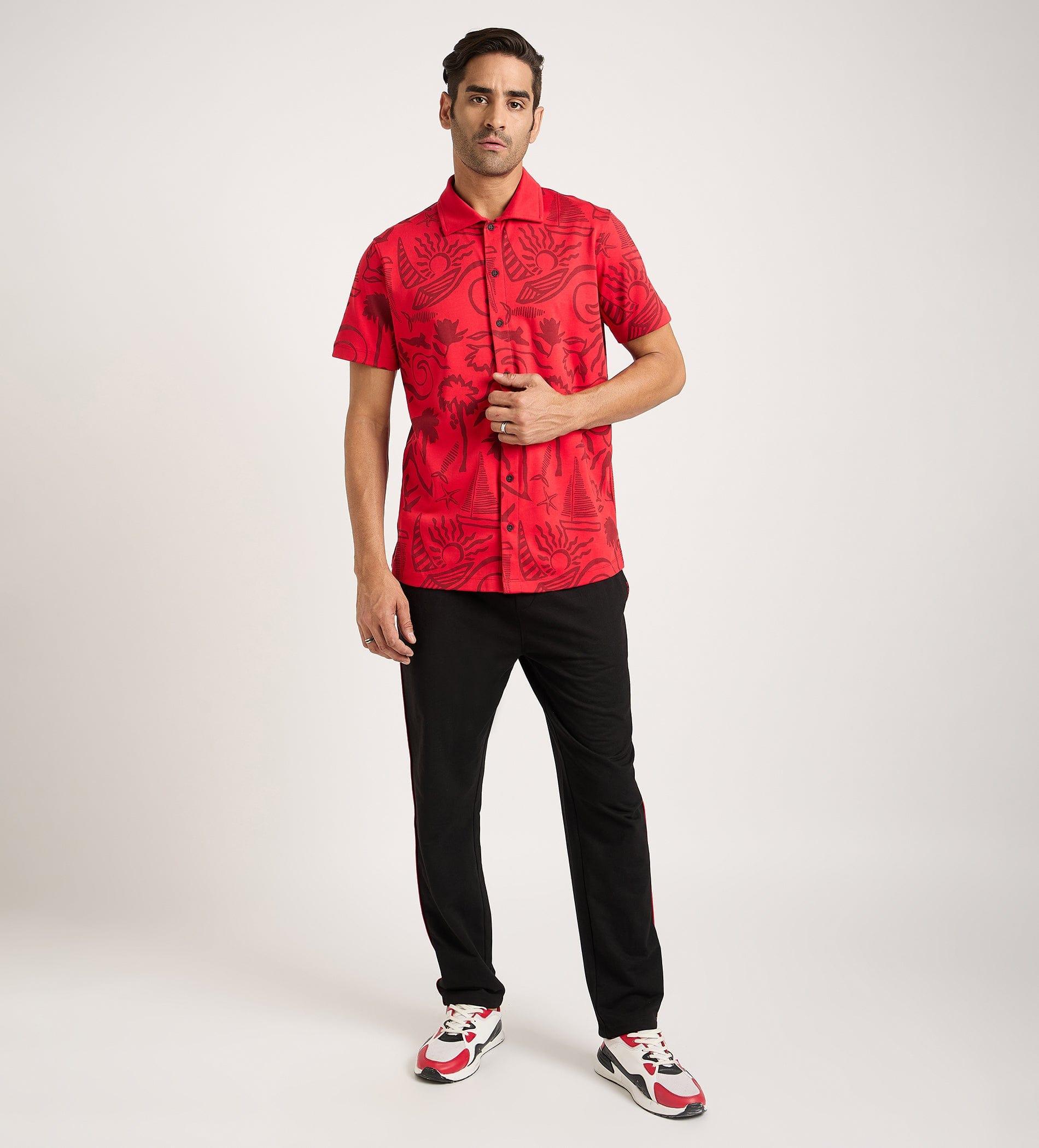 Shirts Shirts Red Summer Breeze Shirt For Men