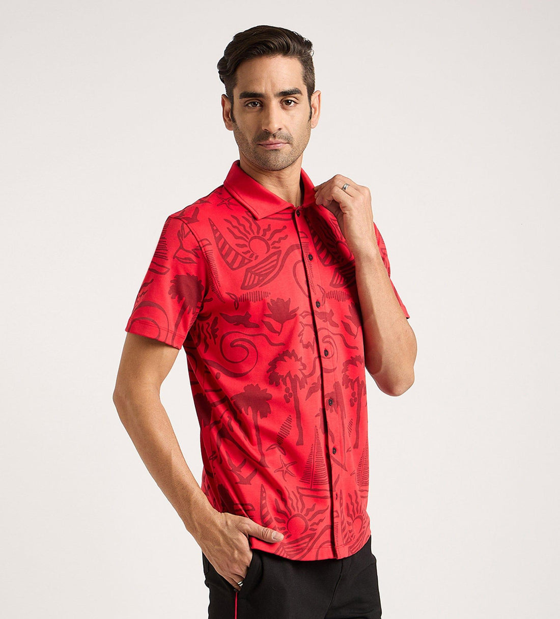 Shirts Shirts Red Summer Breeze Shirt For Men
