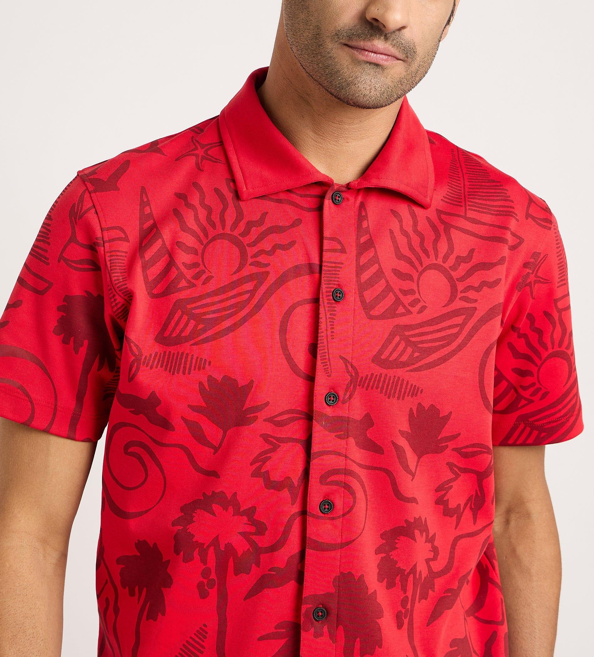 Shirts Shirts Red Summer Breeze Shirt For Men