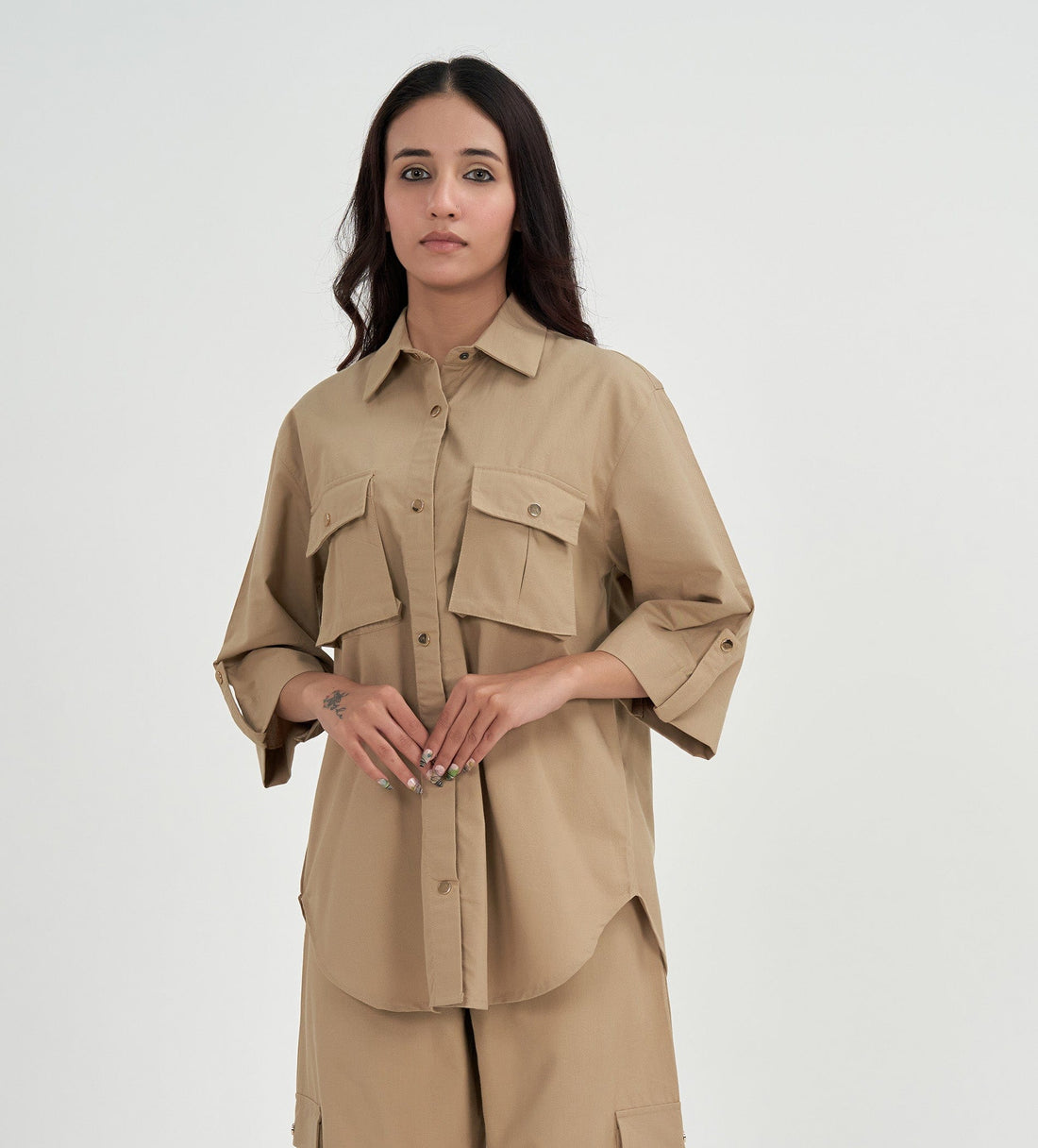 Shirts Shirts Trendy Tan Woven Shirt