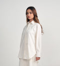 Shirts Shirts White Shirt with Flower Brooch