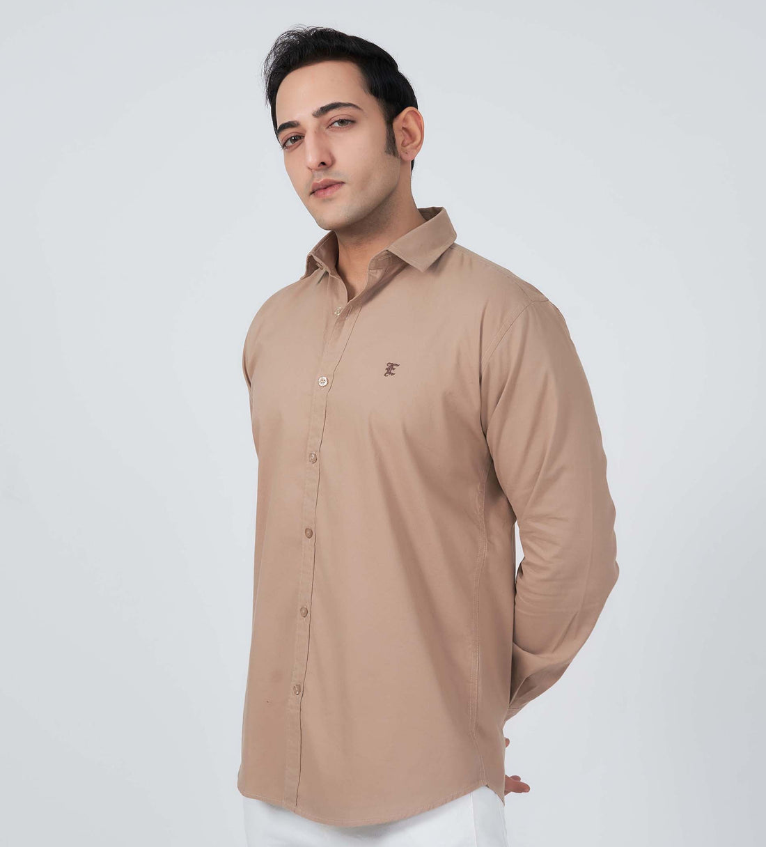Shirts Woven Shirts Beige Classic Comfort Oxford Shirt
