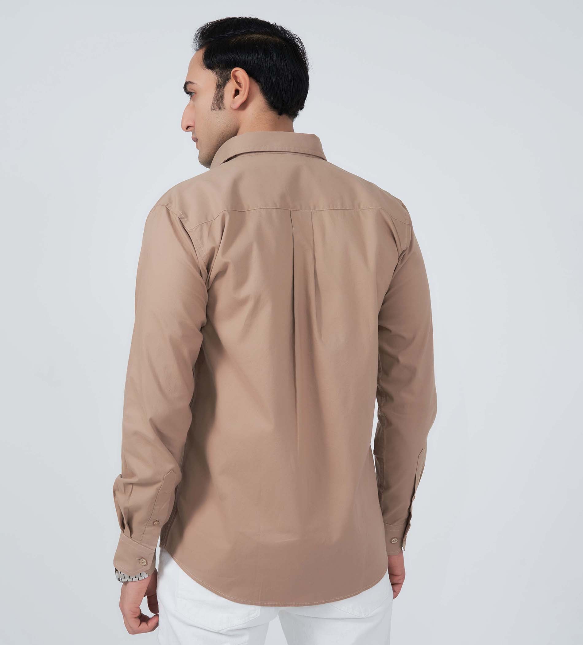 Shirts Woven Shirts Beige Classic Comfort Oxford Shirt