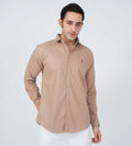 Shirts Woven Shirts Beige Classic Comfort Oxford Shirt