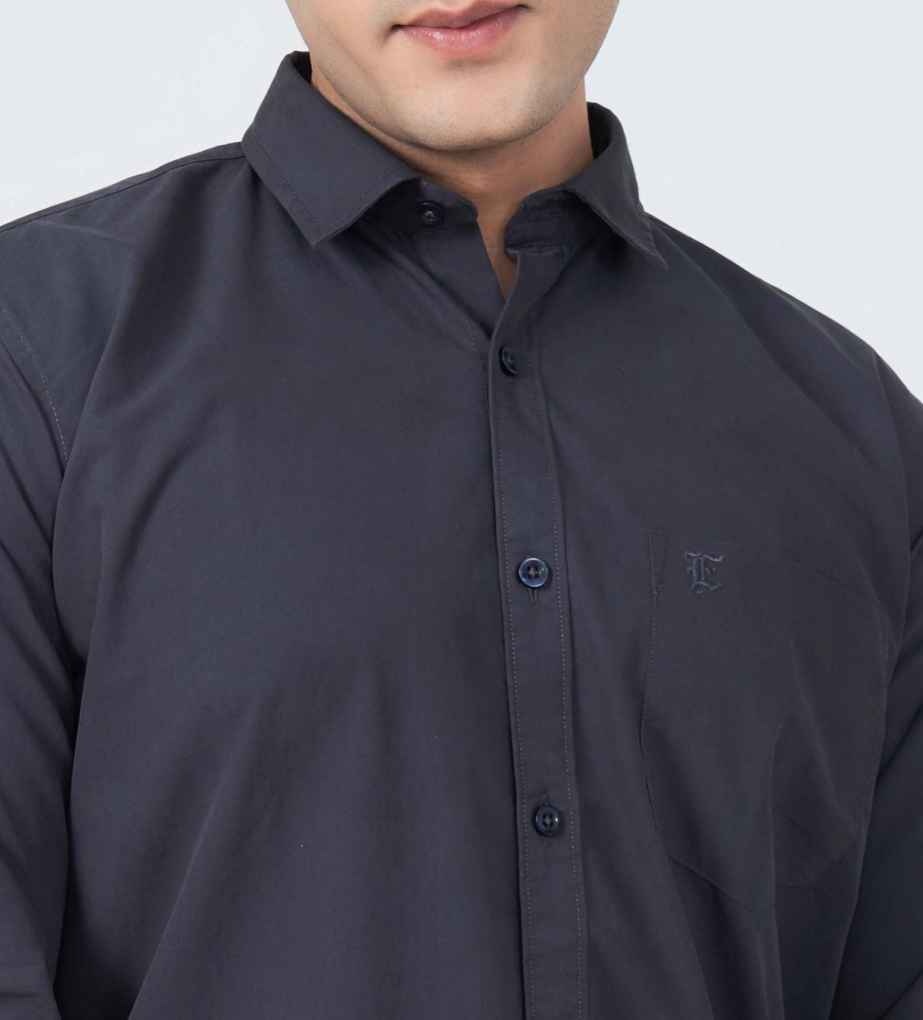 Shirts Woven Shirts Charcoal Luxe Poplin shirt