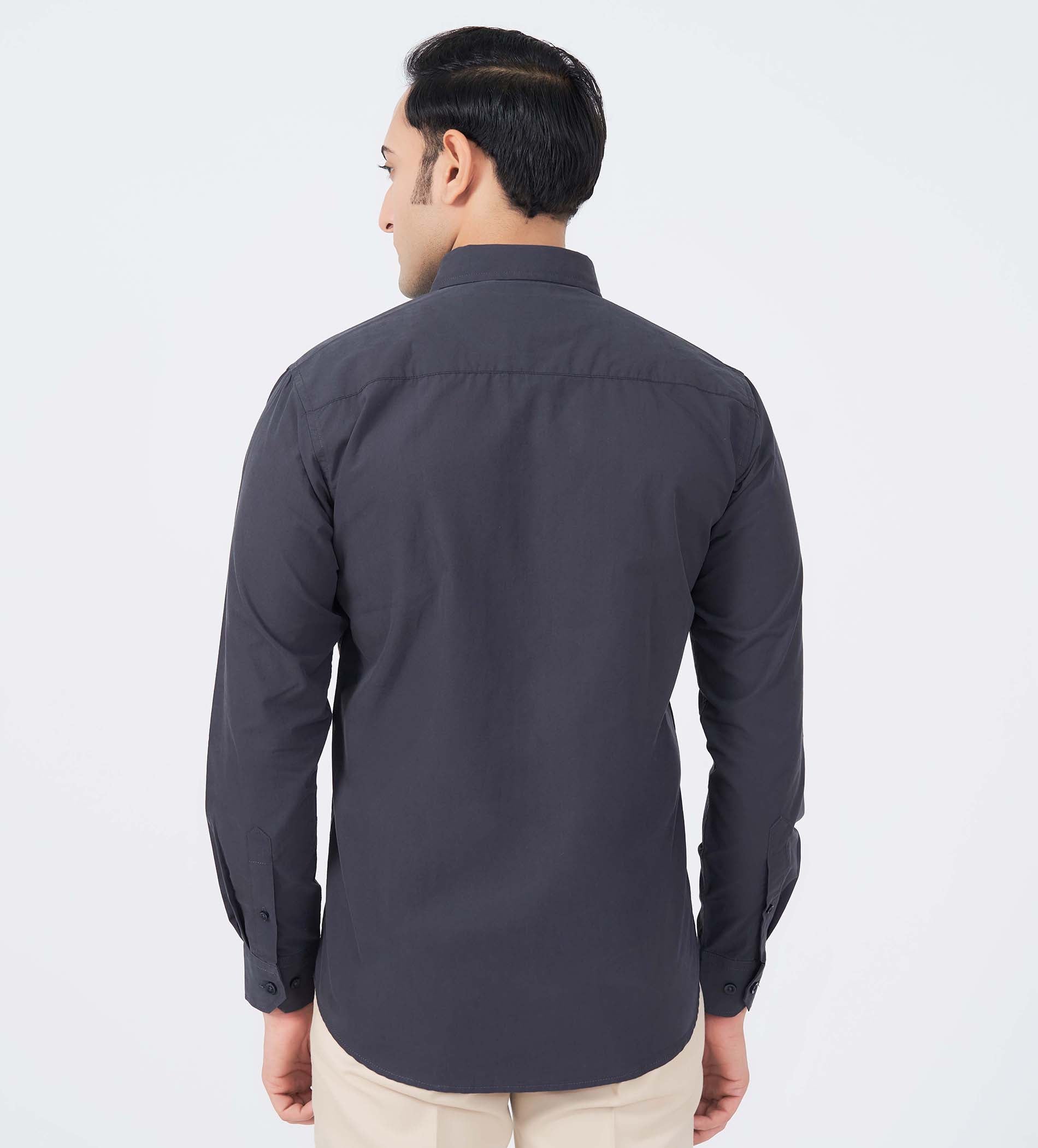 Shirts Woven Shirts Charcoal Luxe Poplin shirt