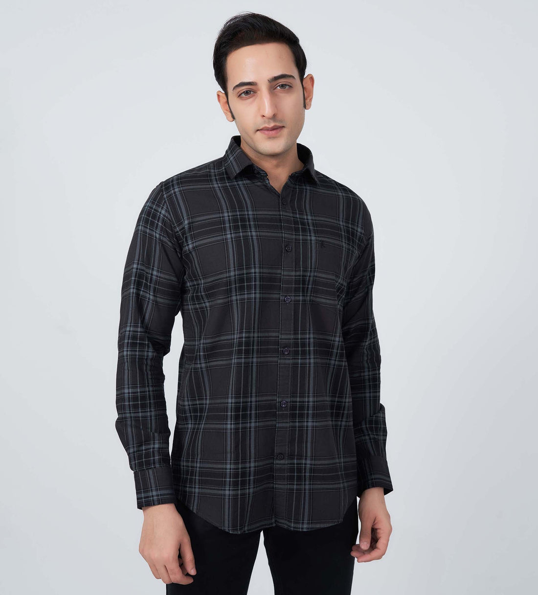 Shirts Woven Shirts Edge-Lit Plaid Shirt