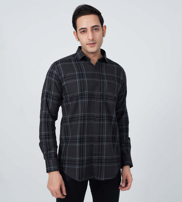 Shirts Woven Shirts Edge-Lit Plaid Shirt