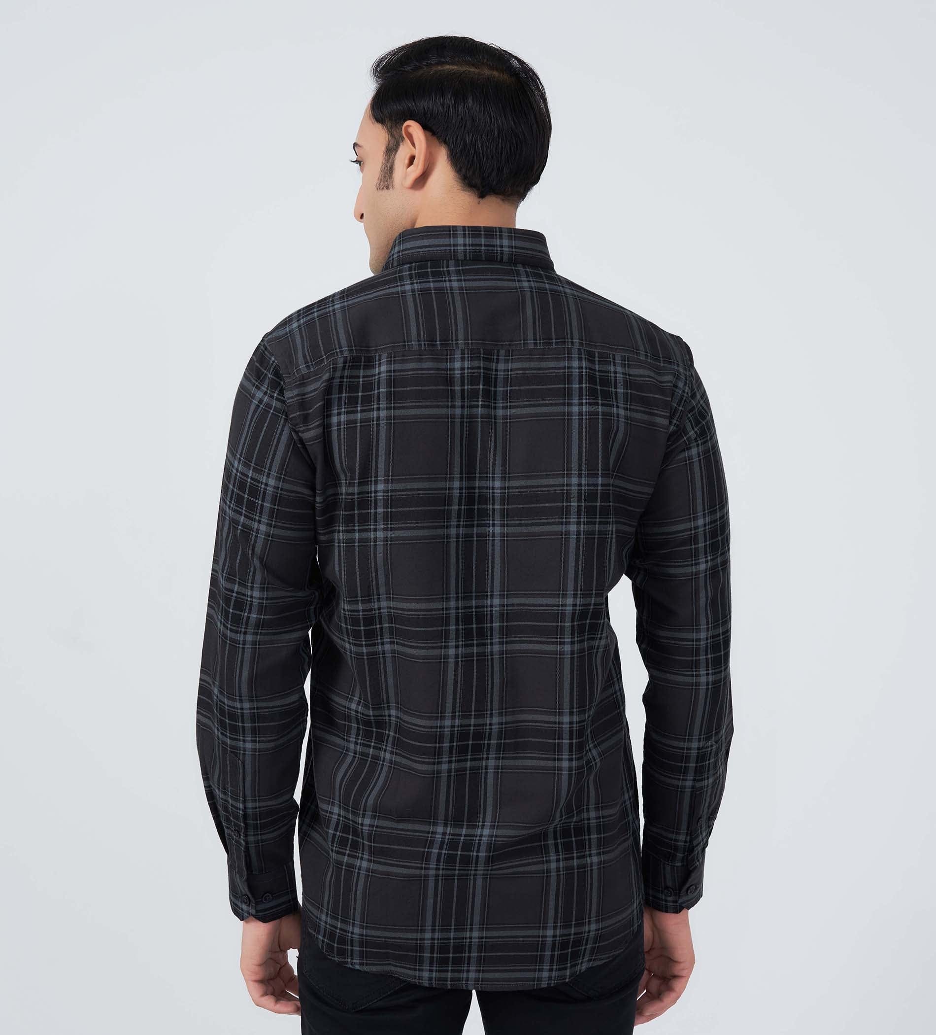 Shirts Woven Shirts Edge-Lit Plaid Shirt
