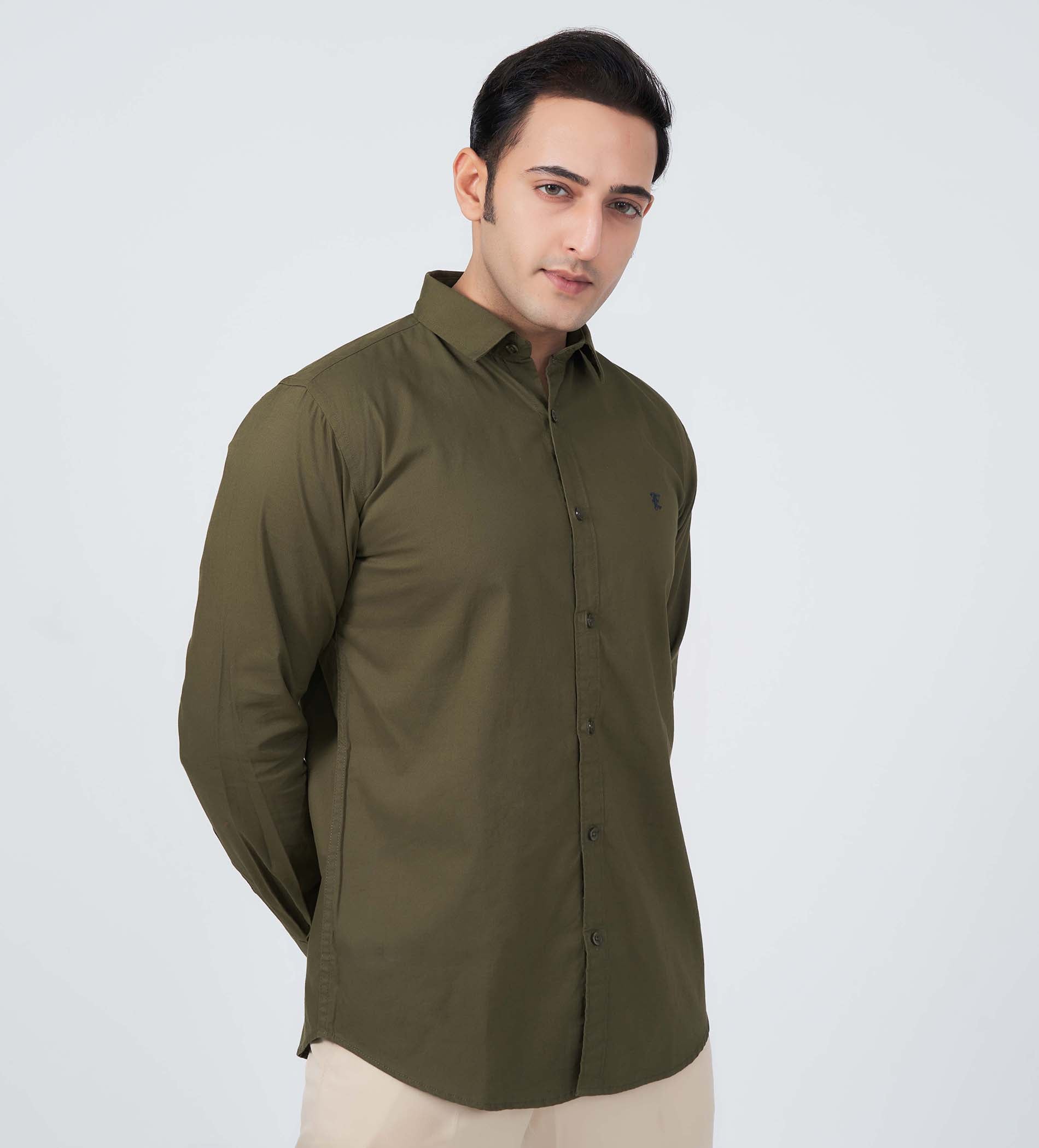 Shirts Woven Shirts Olive Classic Comfort Oxford Shirt