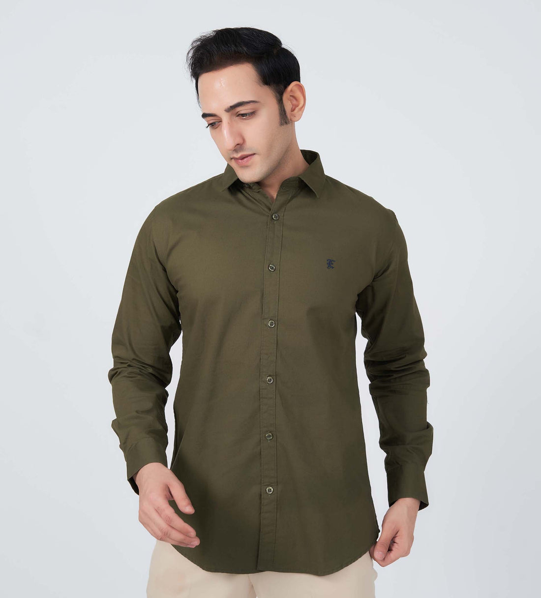 Shirts Woven Shirts Olive Classic Comfort Oxford Shirt